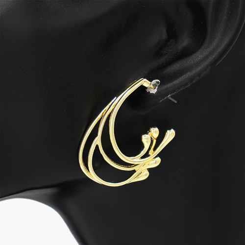 Joia Layered Hoop Post Earring