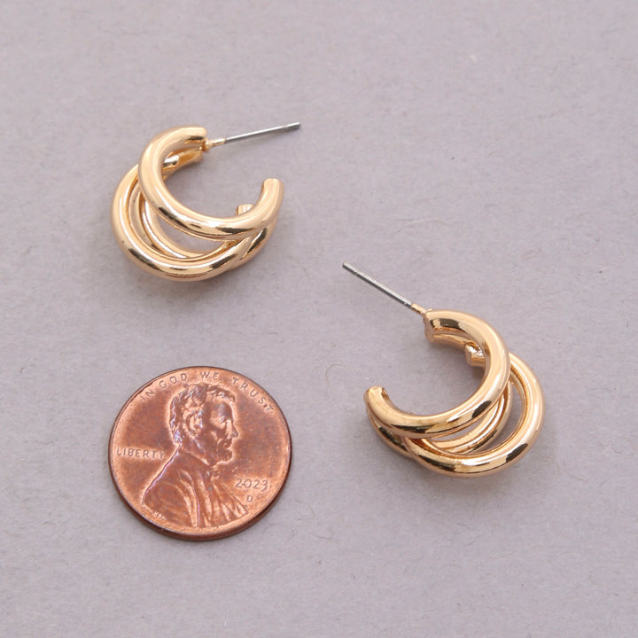 Joia Triple Hoop Earrings
