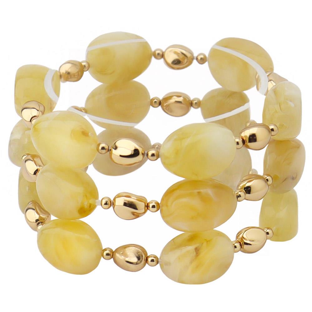 Joia Oval Stone Metal Bead Stretch Multi Bracelet Set
