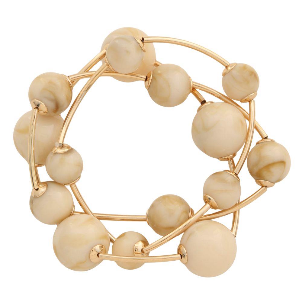 Joia Resin Ball Multi-Layer Stretch Bracelet
