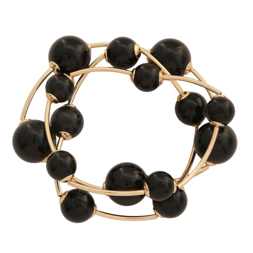 Joia Resin Ball Multi-Layer Stretch Bracelet