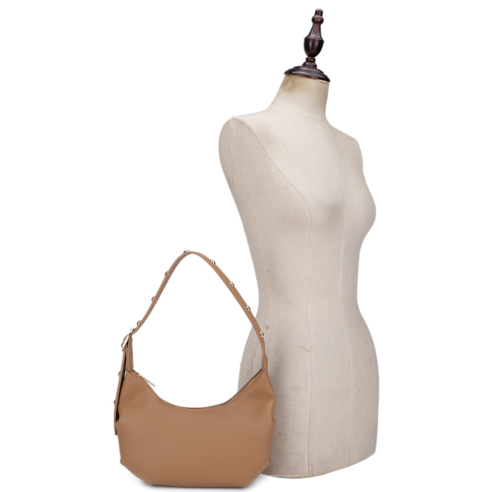 Joia Curve Stud Shoulder Bag