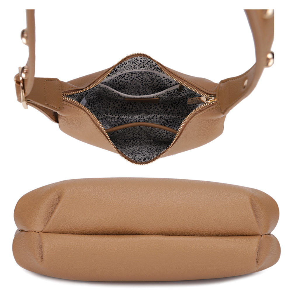 Joia Curve Stud Shoulder Bag