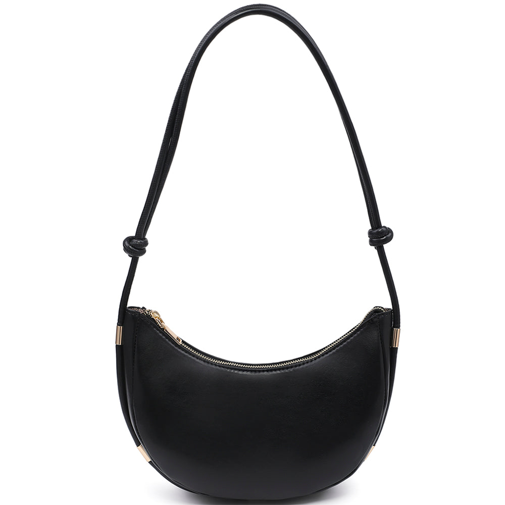 Joia Urban Expressions Curved Smooth Zippered Shoulder Bag