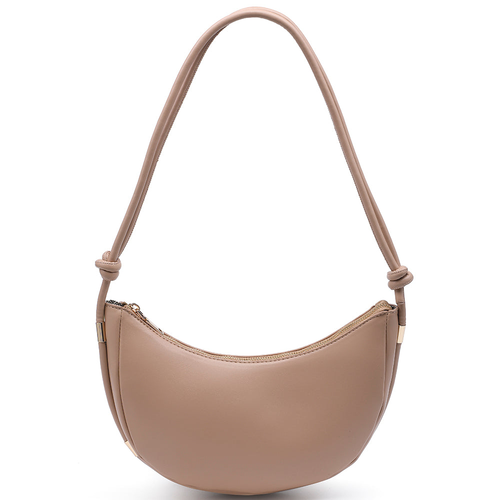 Joia Urban Expressions Curved Smooth Zippered Shoulder Bag