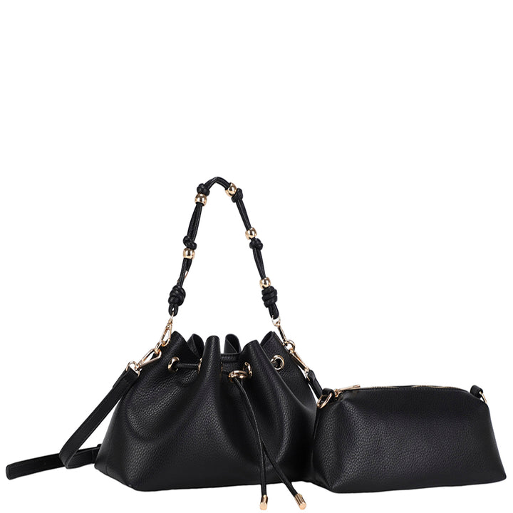 Joia 2 in 1 Drawstring Satchel with Pouch Set