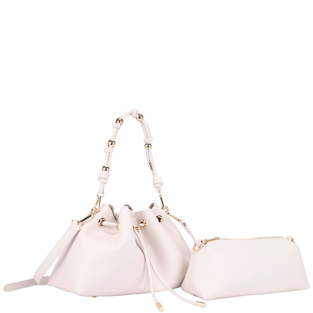 Joia 2 in 1 Drawstring Satchel with Pouch Set