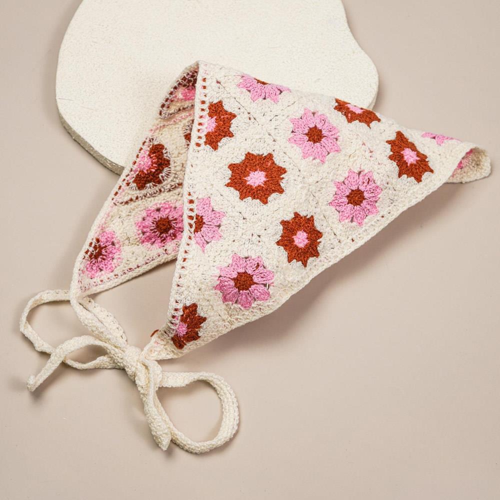 Joia Daisy Crochet Head Scarf