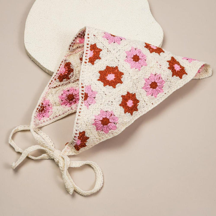 Joia Daisy Crochet Head Scarf
