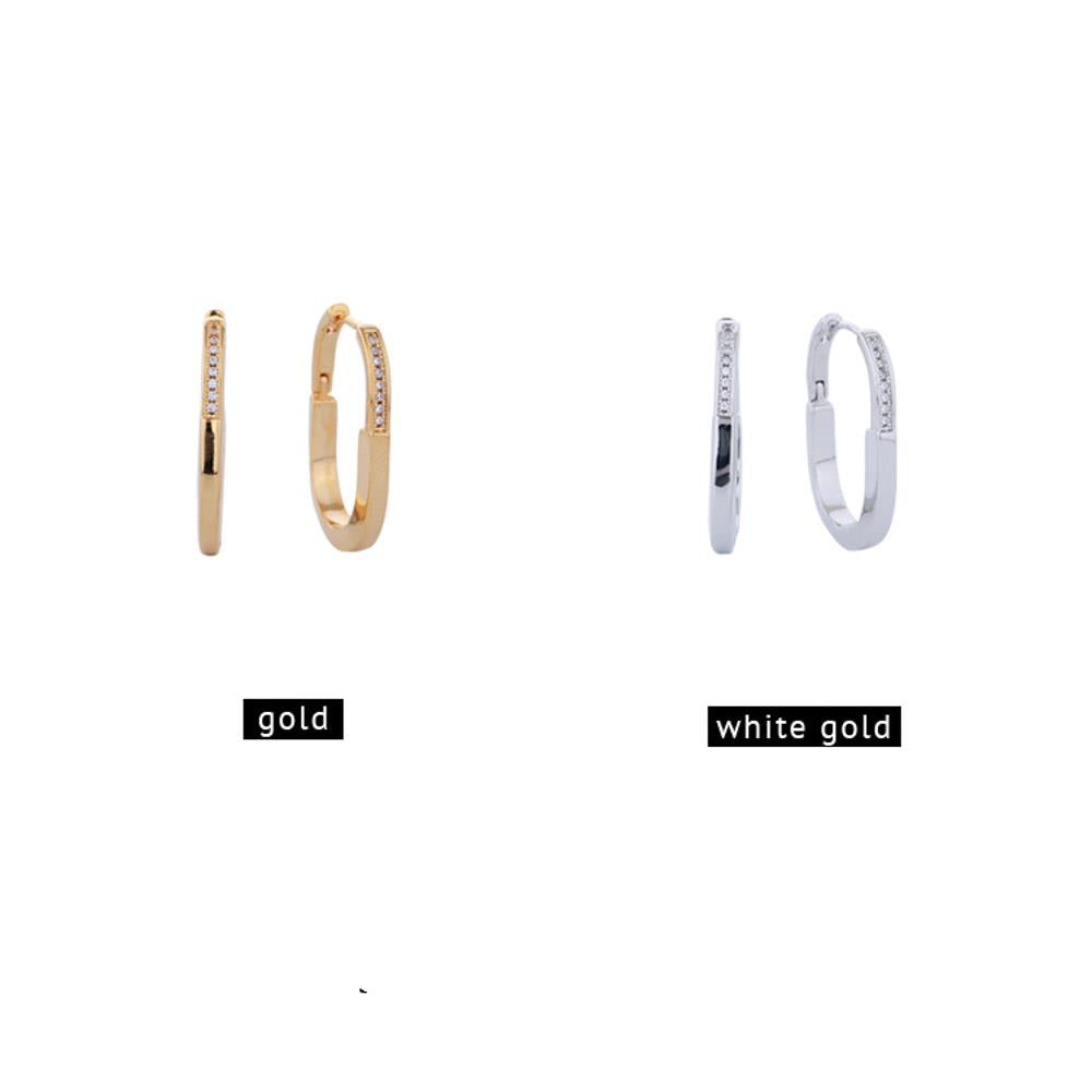 Joia 14K Gold Pavé Huggie Hoop Earrings
