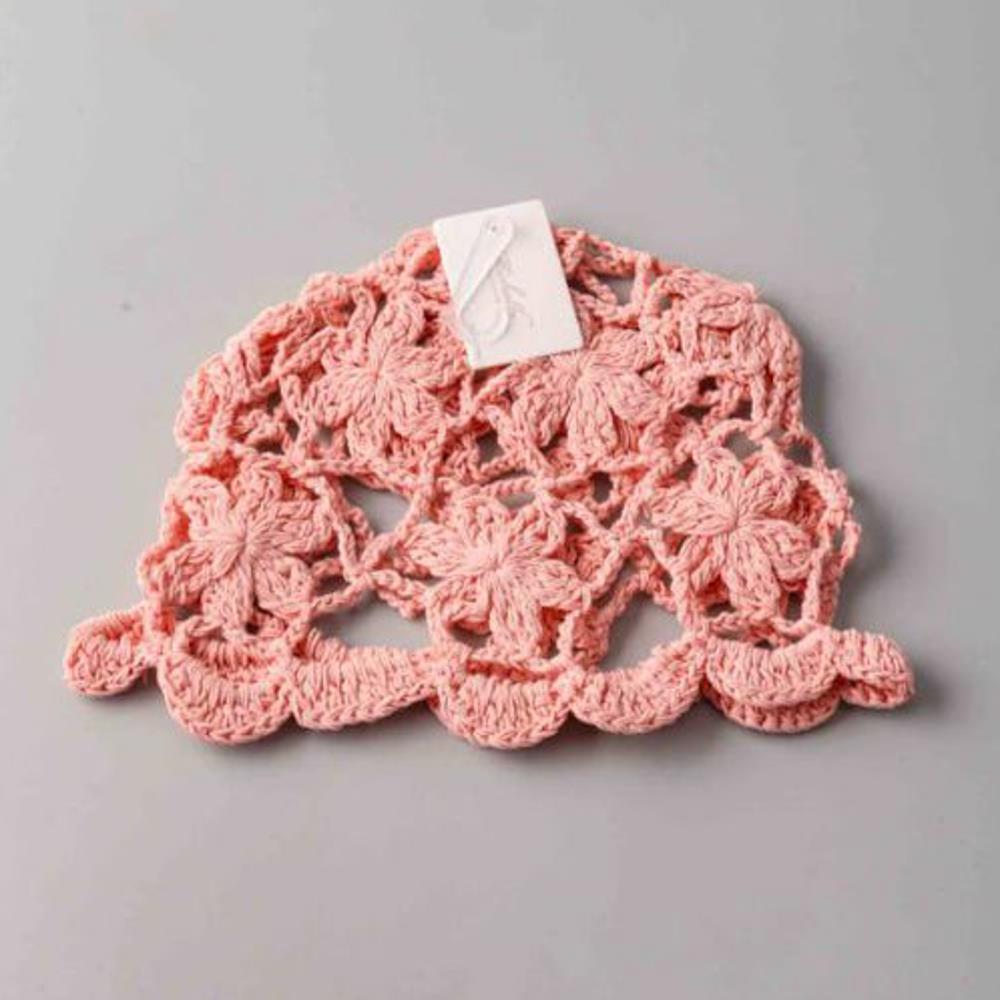 Joia Floral Crochet Headpiece Beanie