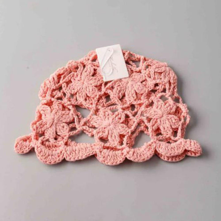 Joia Floral Crochet Headpiece Beanie