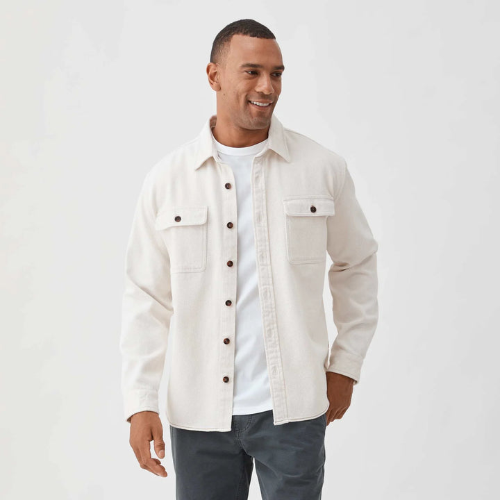 Surfside Dylan Garment Washed Twill Overshirt