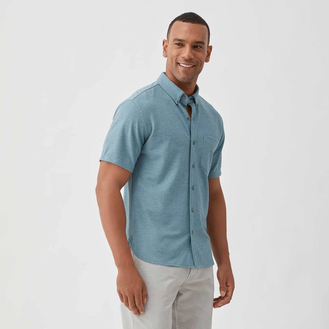 Surfside Tony Short Sleeve Button Front Knit Shirt