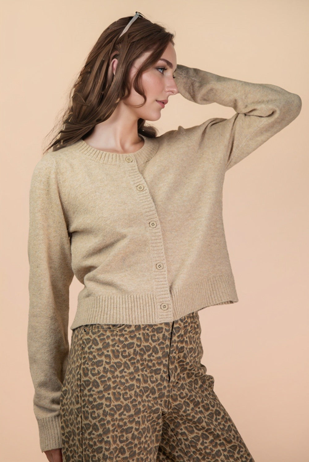Very J Soft Knit Sweater Cardigan