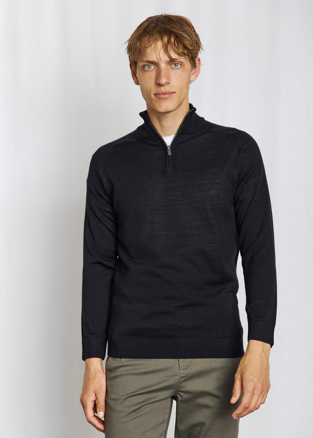 Bruun & Stengade Pelle Merino Acry 1/4 Zip Sweater