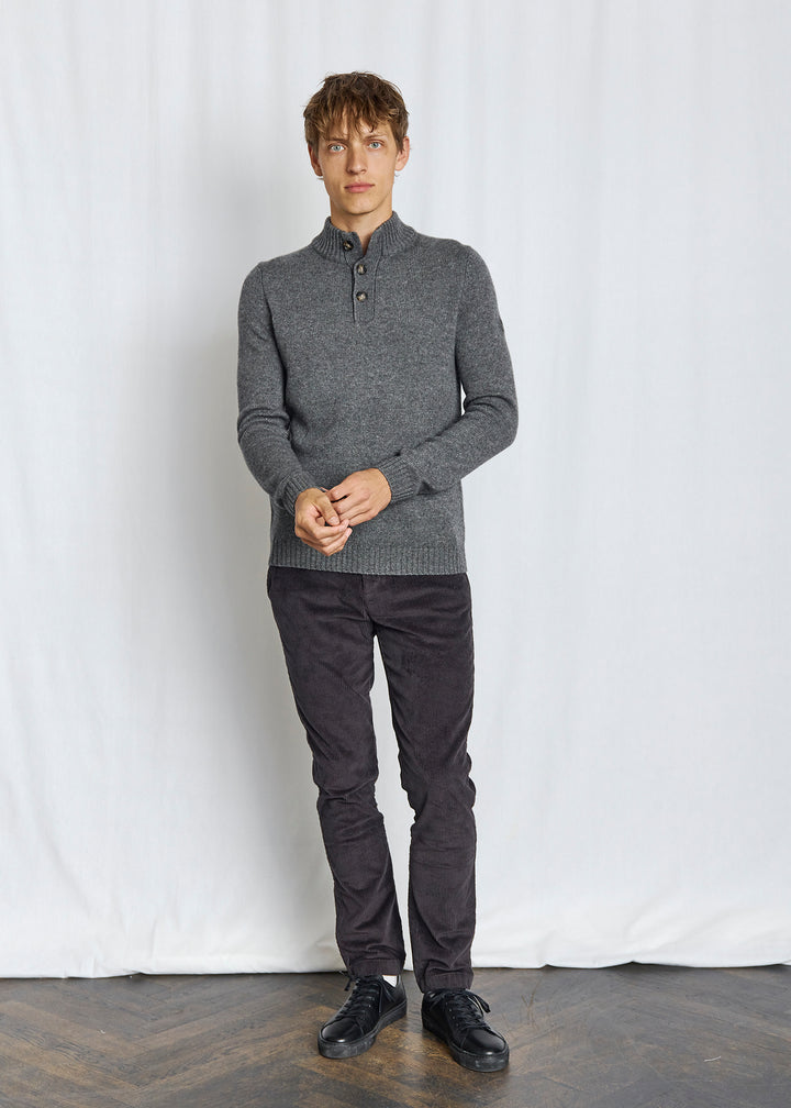 Bruun & Stengade Alrek Lambswool Half Zip Sweater