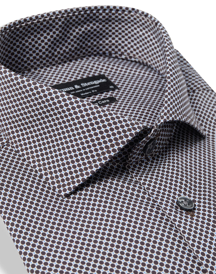 Bruun & Stengade Nolan Printed Long Sleeve Shirt