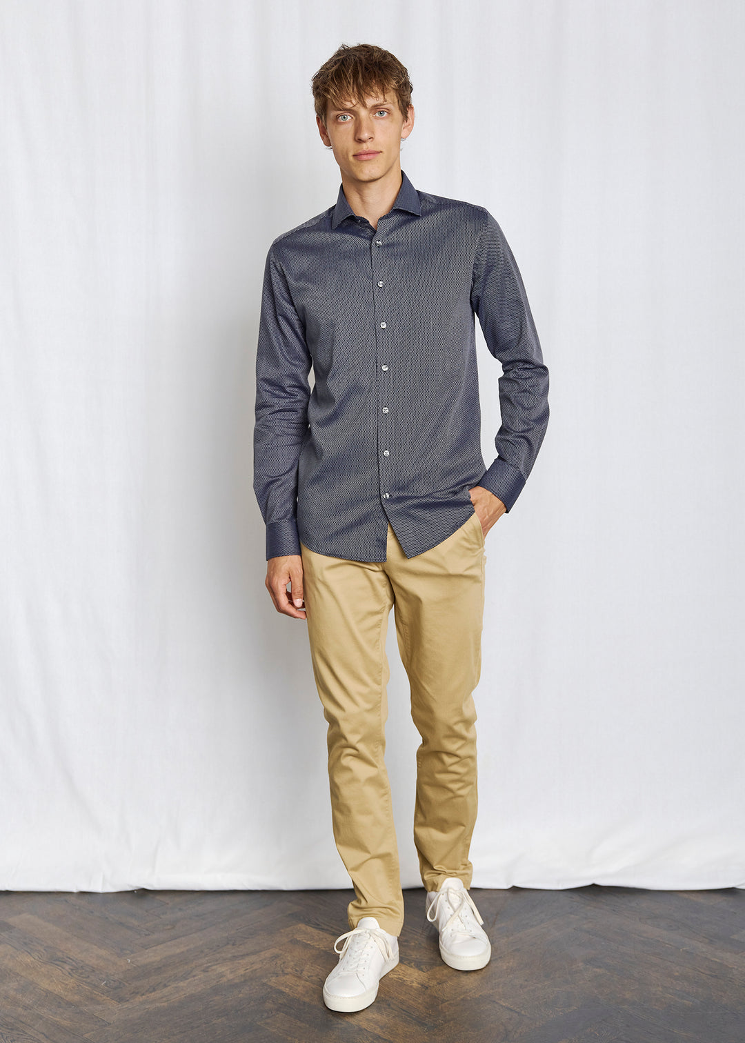 Bruun & Stengade Sonny Dotted Long Sleeve Shirt