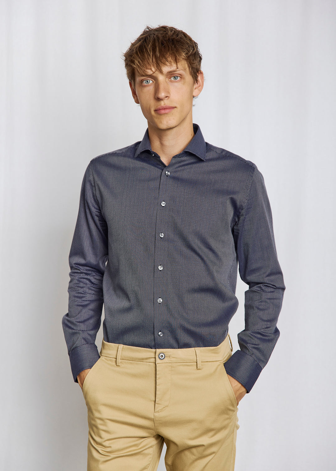 Bruun & Stengade Sonny Dotted Long Sleeve Shirt