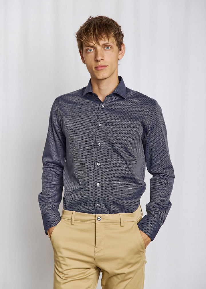 Bruun & Stengade Sonny Dotted Long Sleeve Shirt