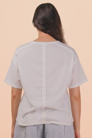 Very J Basic T-Shirt mit Vordertasche