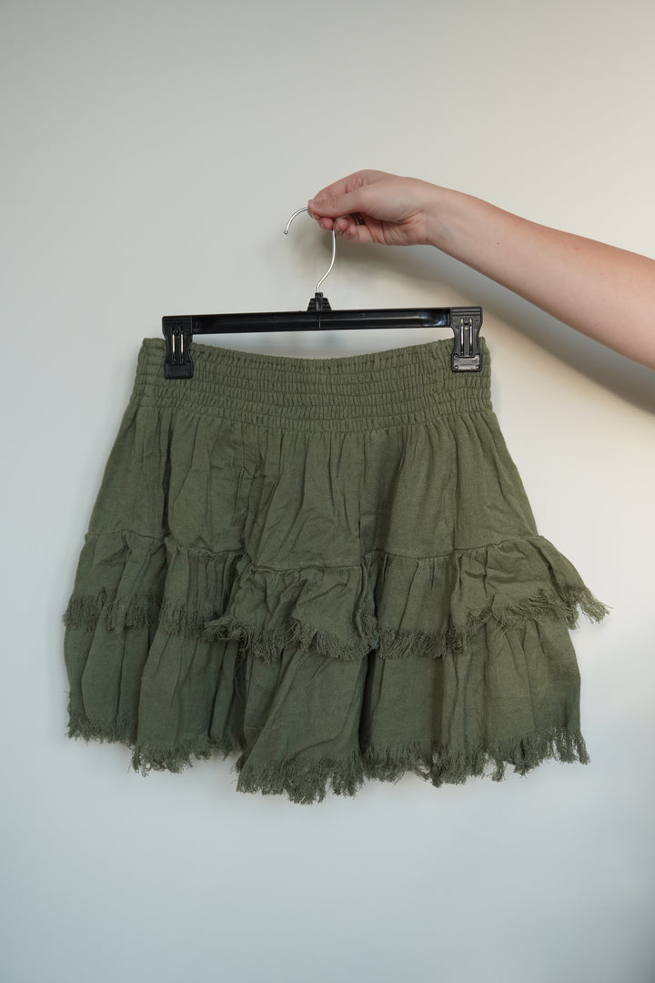 Karma Highway Cotton Patch Mini Skirt