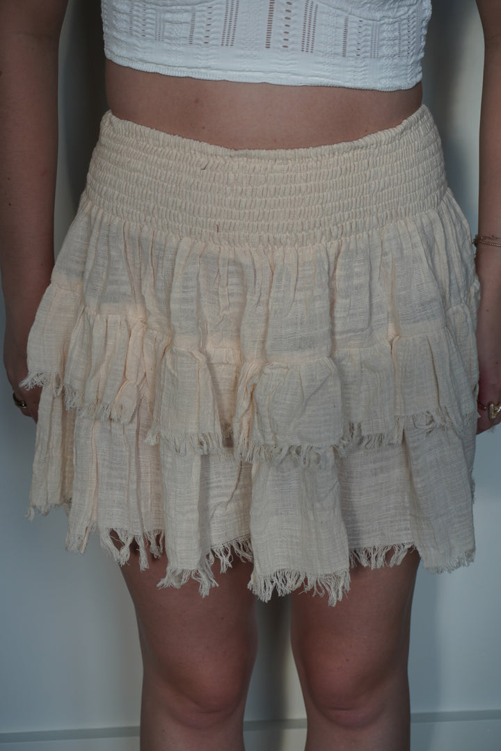 Karma Highway Cotton Patch Mini Skirt