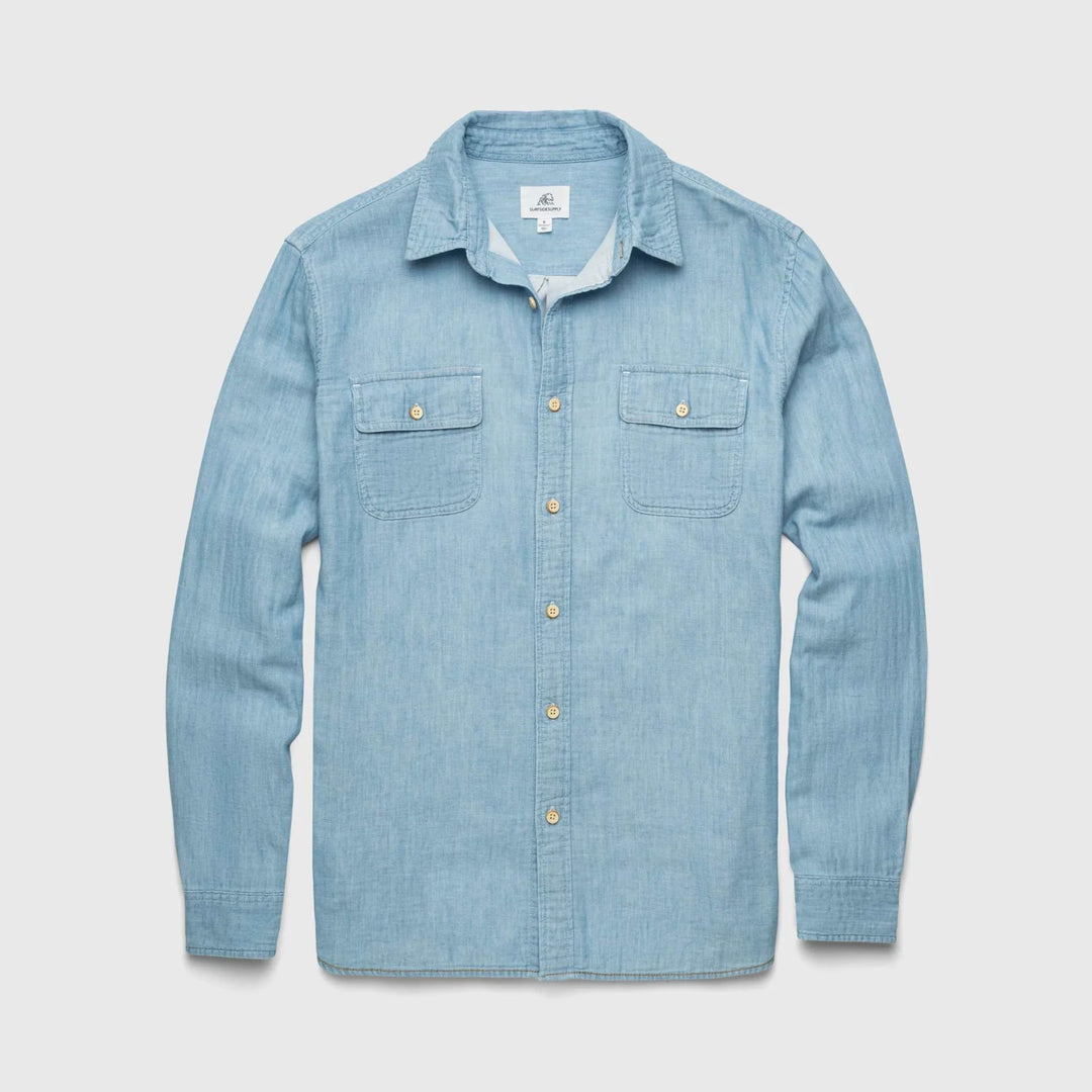 Surfside Zhu Chambray Double Gauze 2-Pocket Shirt