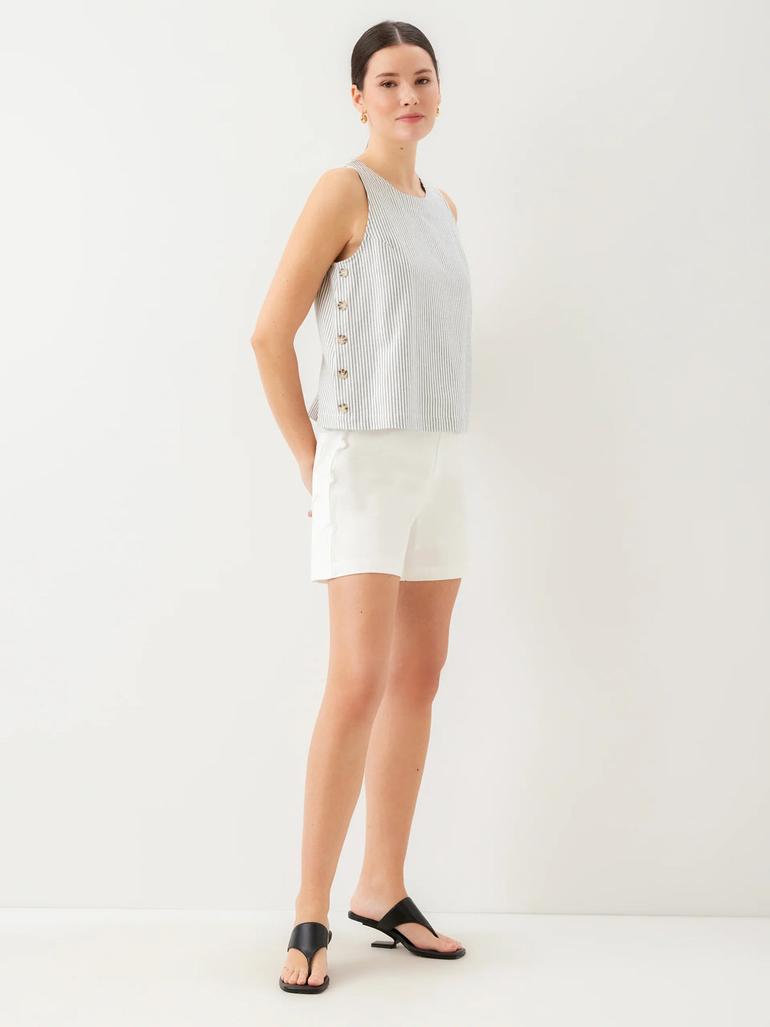 Fifteen Twenty Clarice Side Button Top