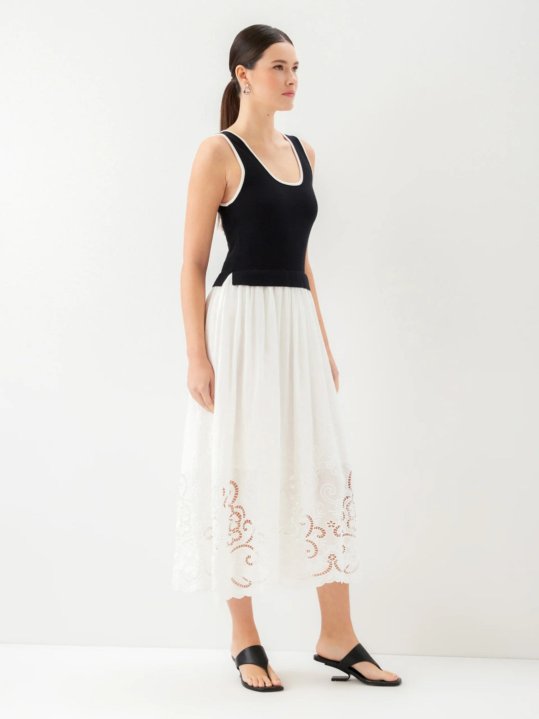 Fifteen Twenty Alicia Contrast Midi Dress