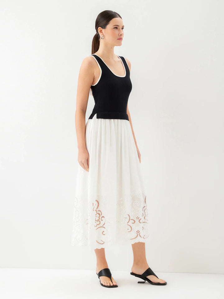 Fifteen Twenty Alicia Contrast Midi Dress
