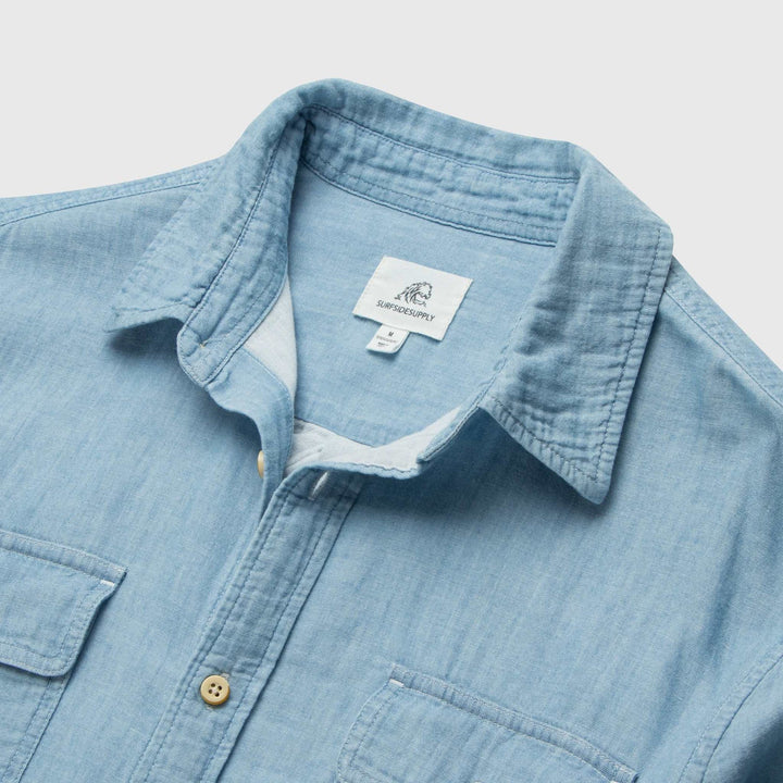 Surfside Zhu Chambray Double Gauze 2-Pocket Shirt