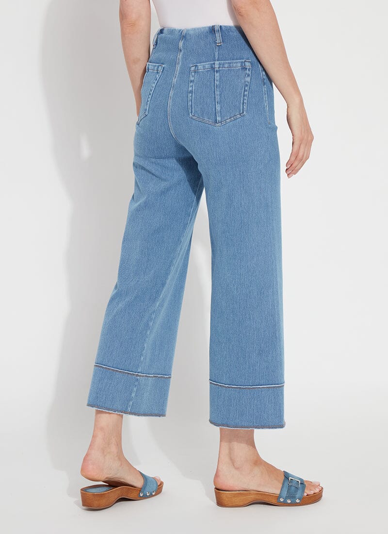 Lysse Margo High Waisted Wide Crop Denim Jeans