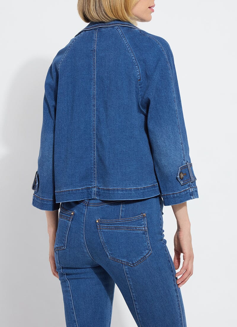 Lysse Jeanne Cropped Denim Trench Jacket