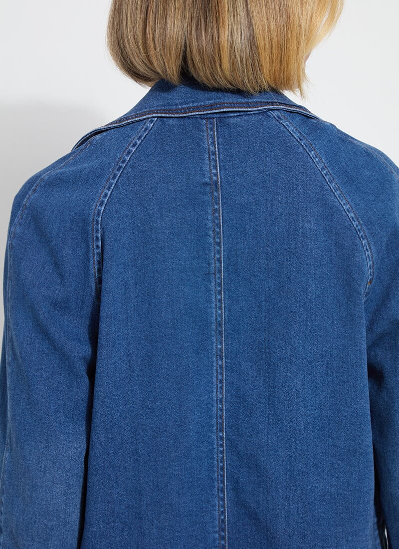 Lysse Jeanne Cropped Denim Trench Jacket