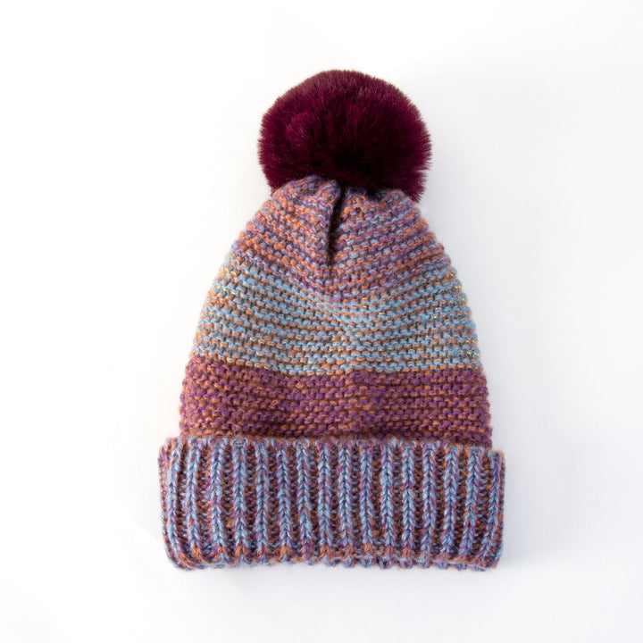 Howard's Jewelry Tatum Striped Knit Hat