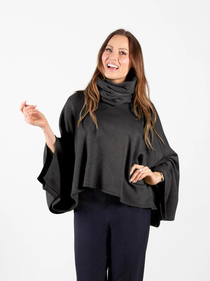 Pure Essence Poncho with Removable Infinity Scarf