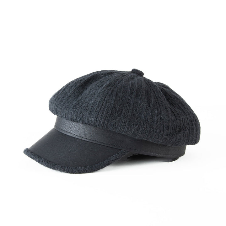 Howard's Jewelry Lumi Cable Knit Newsboy Cap