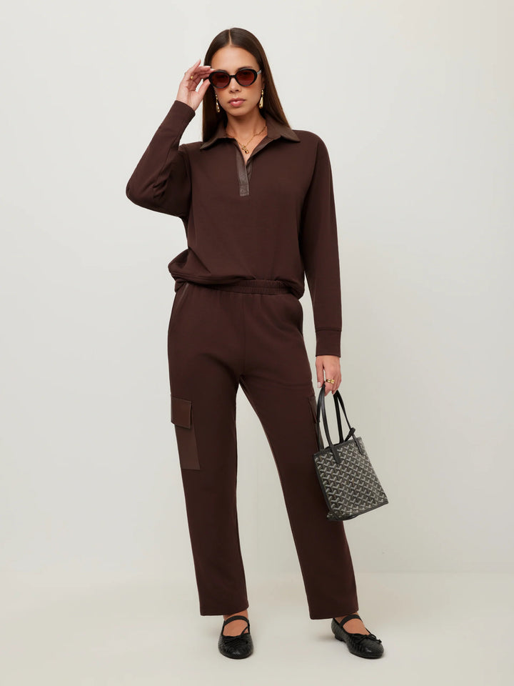 Fifteen Twenty Rachel Contrast Collar Top