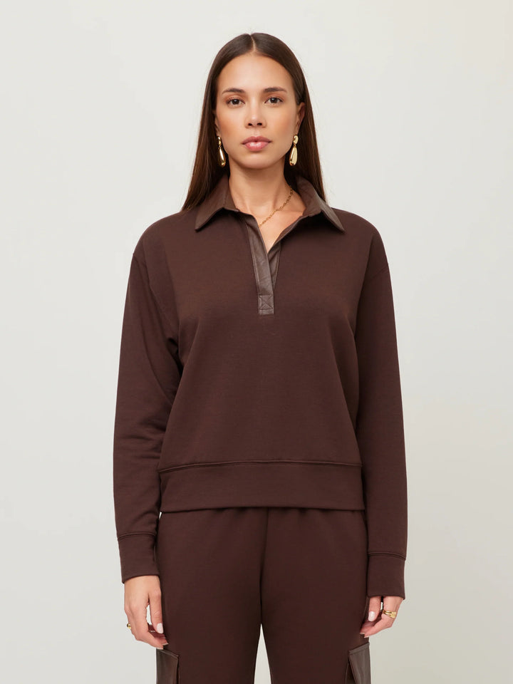 Fifteen Twenty Rachel Contrast Collar Top