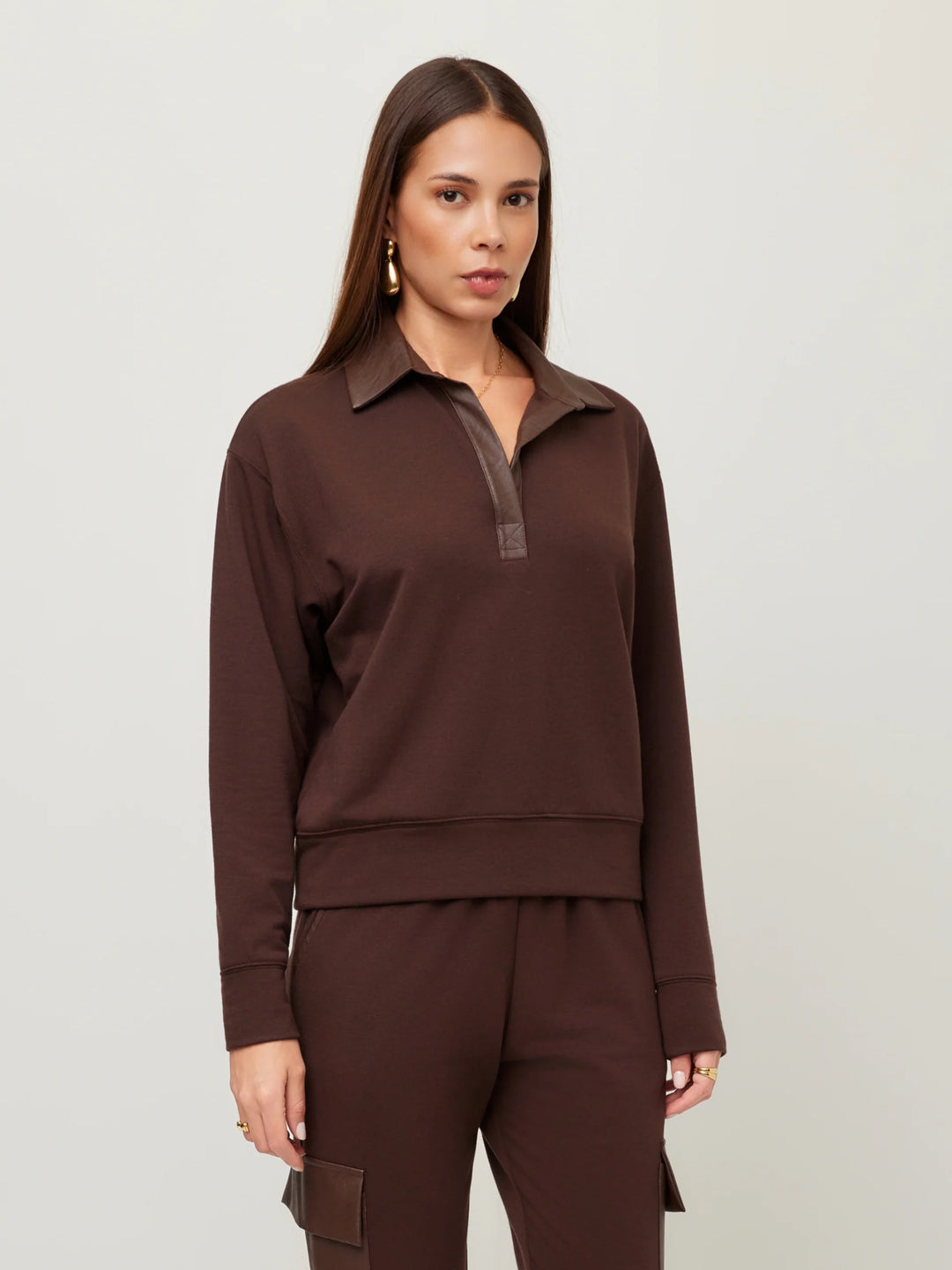 Fifteen Twenty Rachel Contrast Collar Top