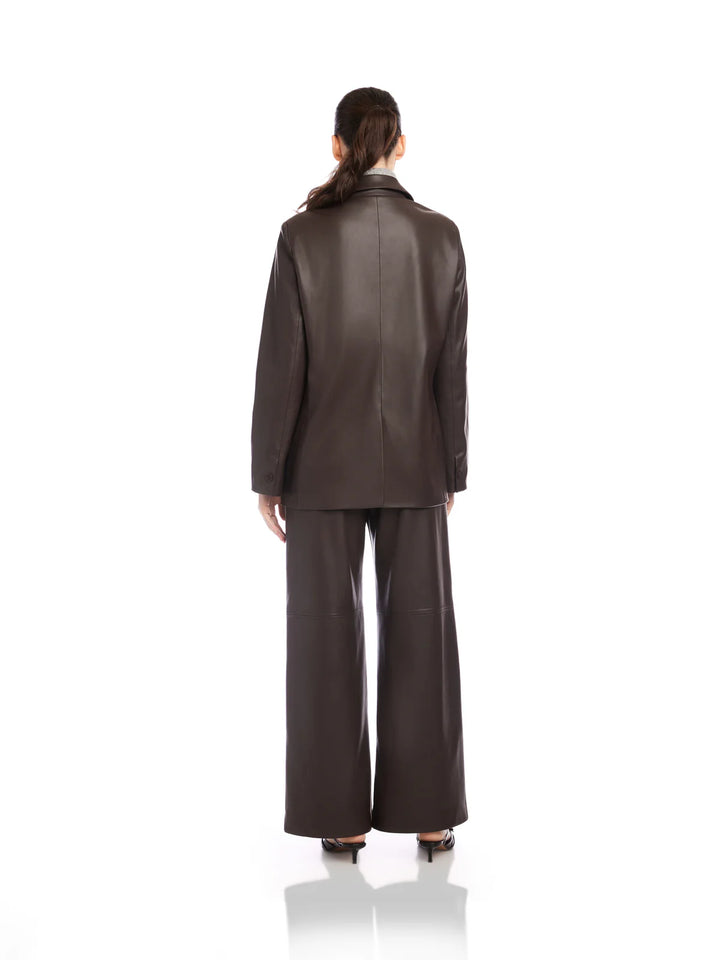 Fifteen Twenty Regan Faux Leather Blazer