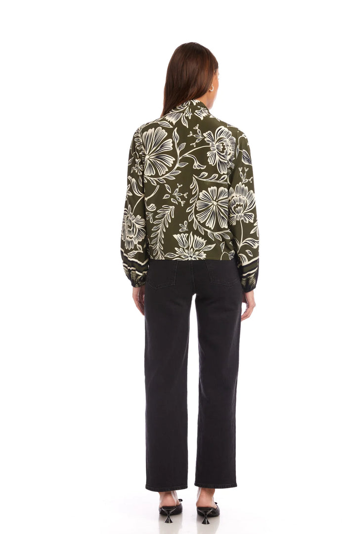 Fifteen Twenty Scarlet Tie Front Top