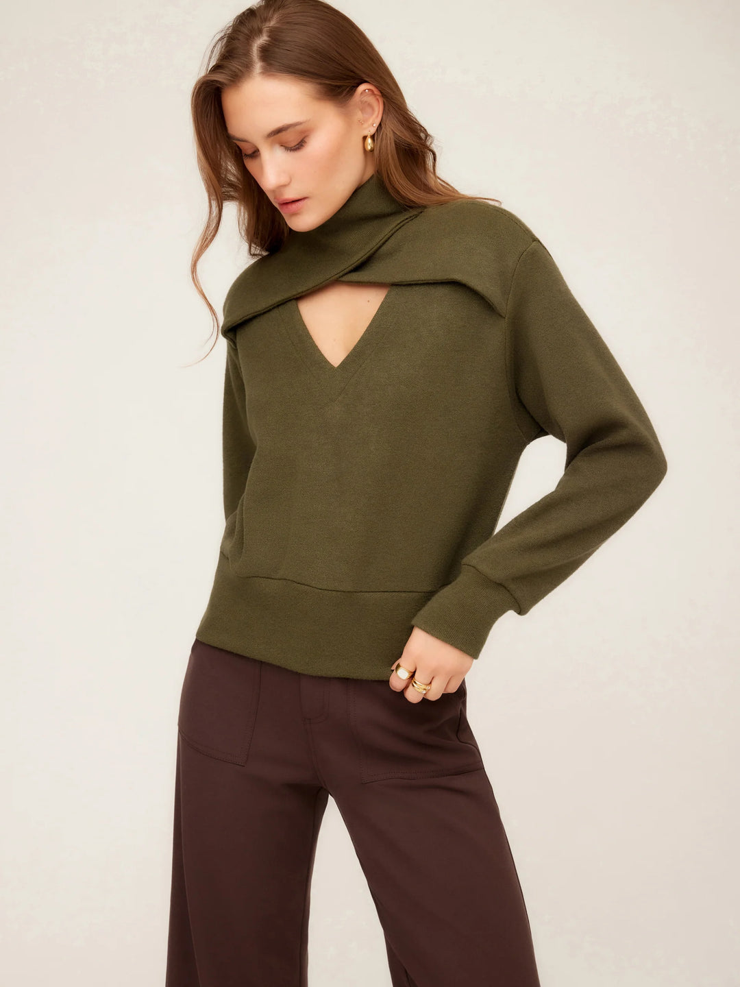 Fifteen Twenty Caly Turtleneck Sweater