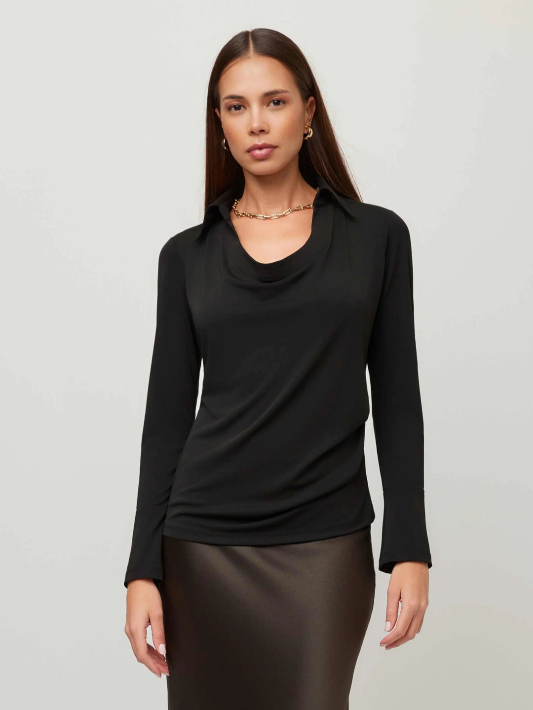 Fifteen Twenty Lana Drape Front Top