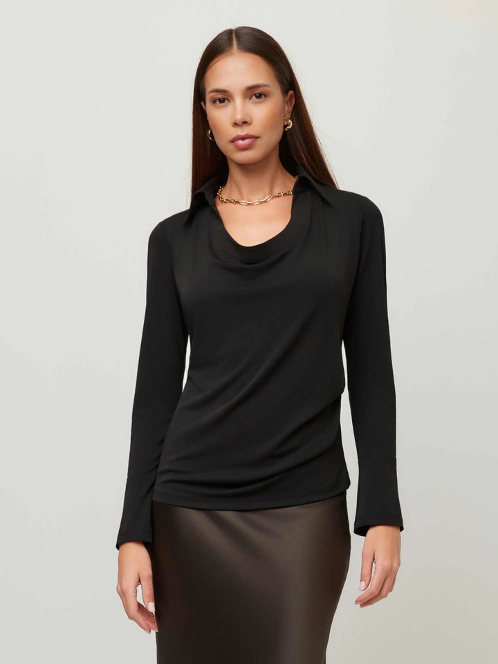 Fifteen Twenty Lana Drape Front Top