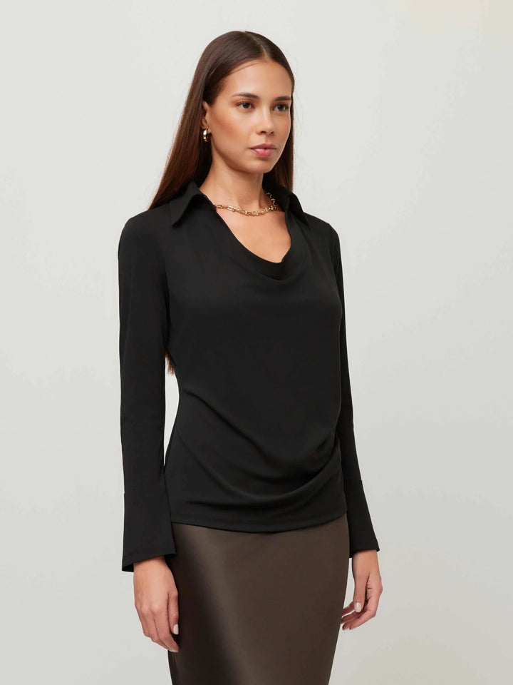 Fifteen Twenty Lana Drape Front Top