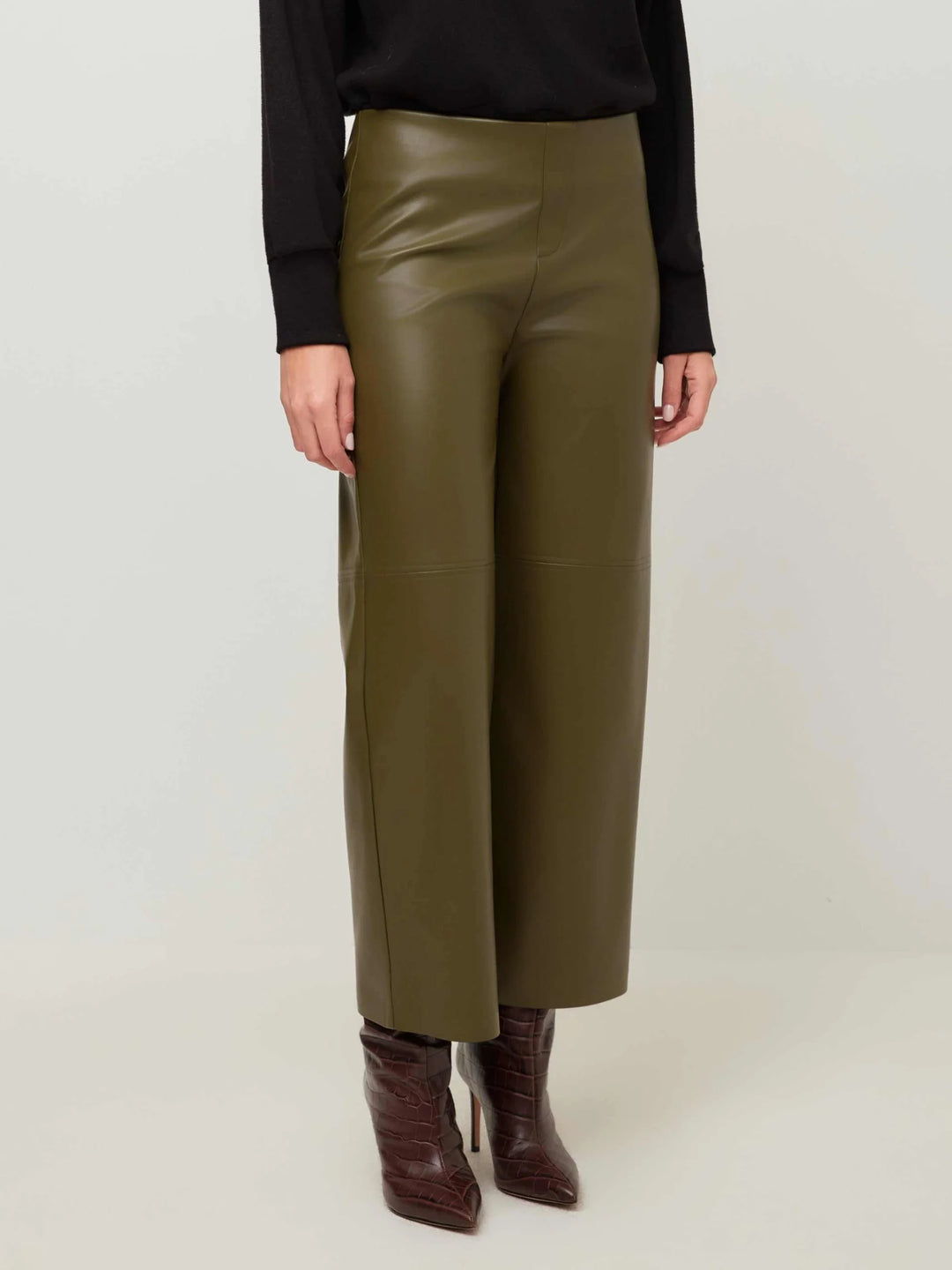 Fifteen Twenty Faux Leather Cropped Pants