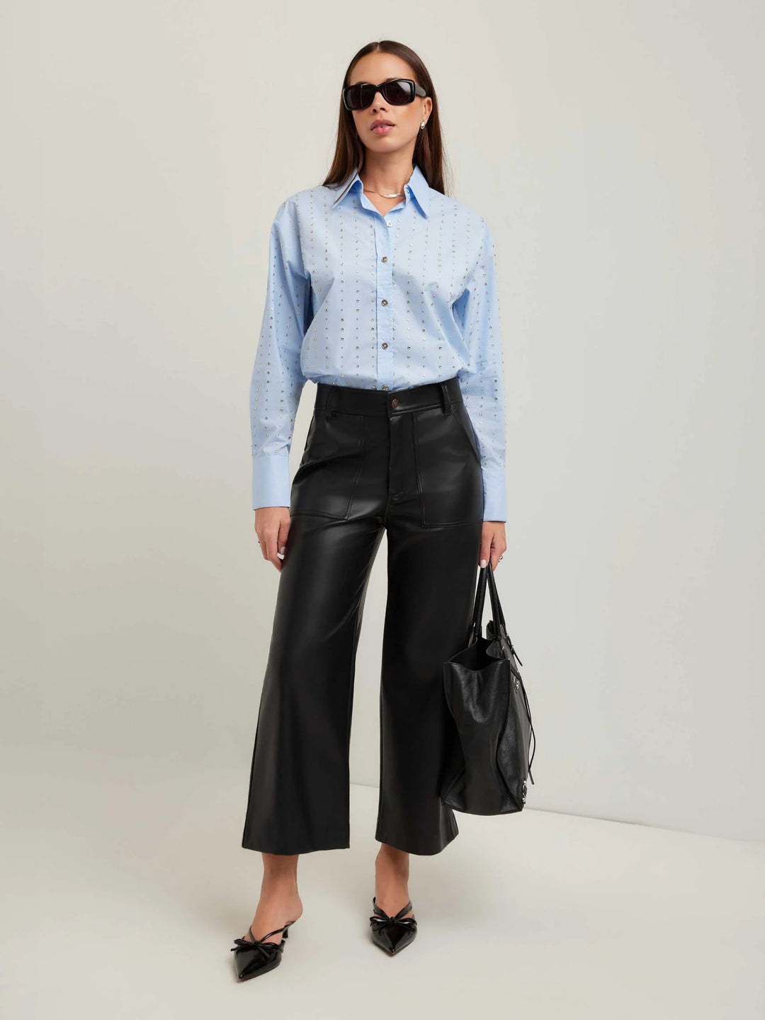 Fifteen Twenty Lisa Embellished Button Up Top